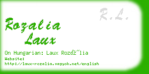 rozalia laux business card